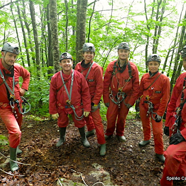 Voyage sous terre spéléo entre amis - Speleo Canyon Ariege