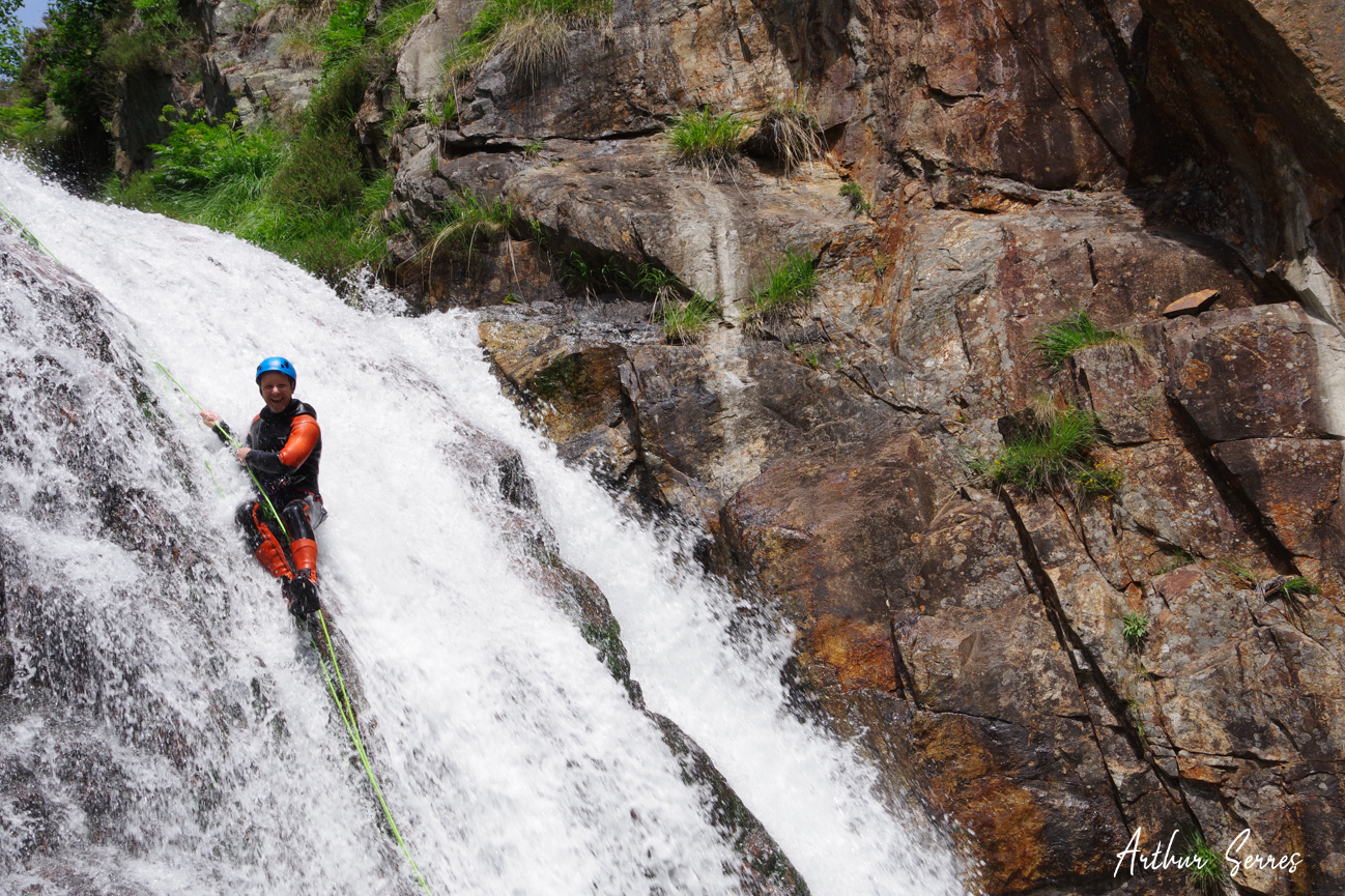 canyon artigue rappel speleo canyon ariege