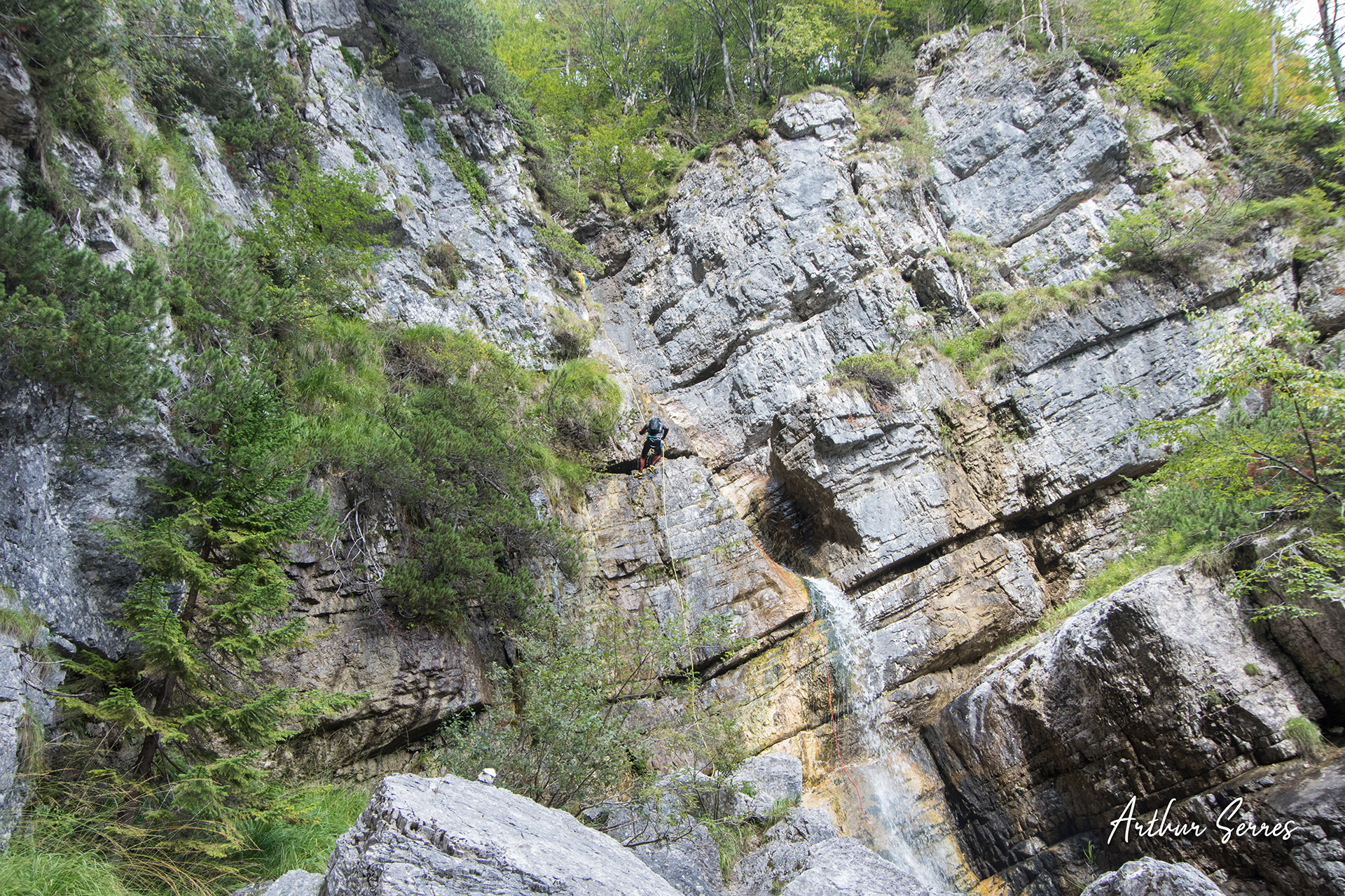 canyoning predelica rappel