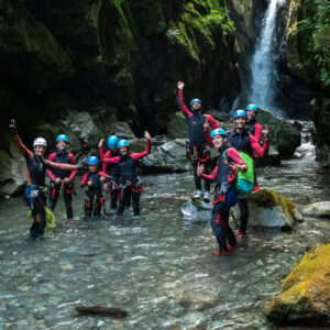 groupe Marc grande cascade tyrolienne