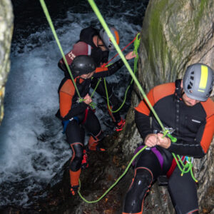 rappel dans grotte de Marc